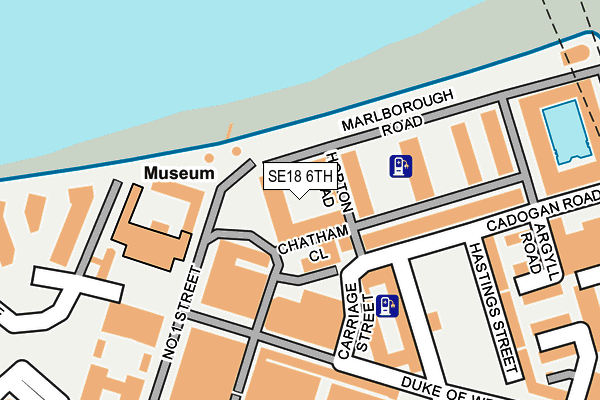 SE18 6TH map - OS OpenMap – Local (Ordnance Survey)