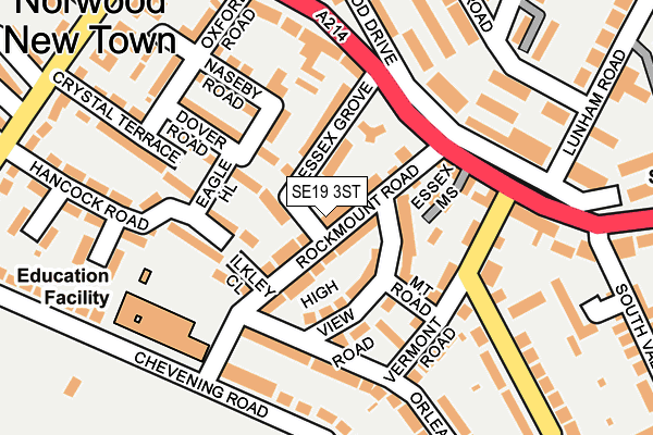 SE19 3ST map - OS OpenMap – Local (Ordnance Survey)