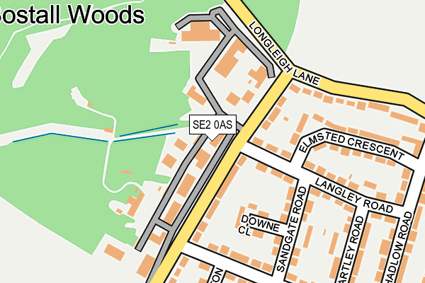 SE2 0AS map - OS OpenMap – Local (Ordnance Survey)