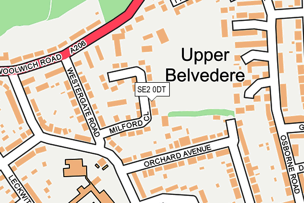 SE2 0DT map - OS OpenMap – Local (Ordnance Survey)