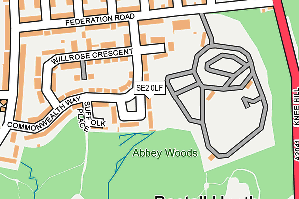 SE2 0LF map - OS OpenMap – Local (Ordnance Survey)