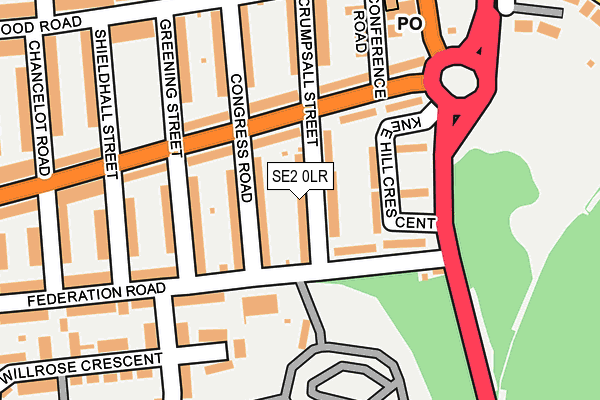 SE2 0LR map - OS OpenMap – Local (Ordnance Survey)