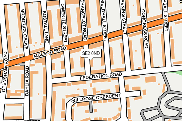 SE2 0ND map - OS OpenMap – Local (Ordnance Survey)