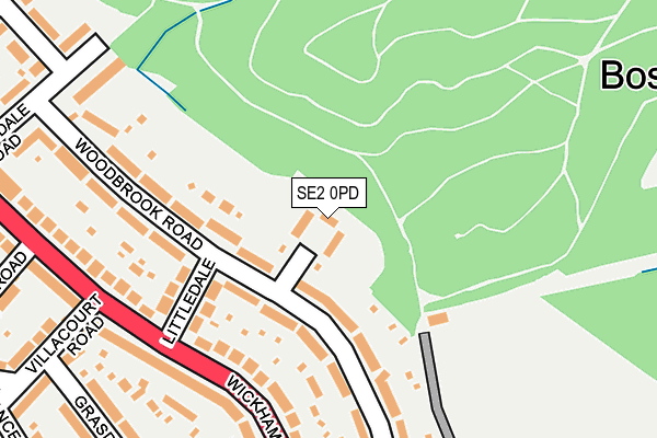 SE2 0PD map - OS OpenMap – Local (Ordnance Survey)