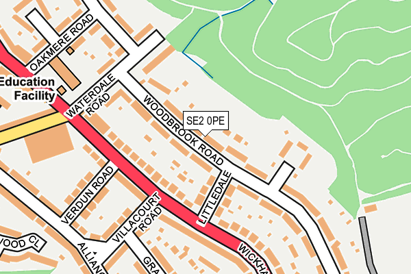 SE2 0PE map - OS OpenMap – Local (Ordnance Survey)