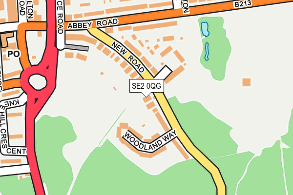 SE2 0QG map - OS OpenMap – Local (Ordnance Survey)