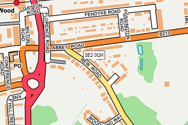 SE2 0QH map - OS OpenMap – Local (Ordnance Survey)