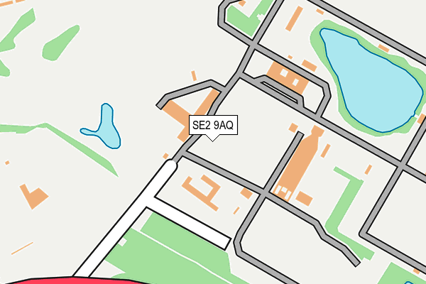 SE2 9AQ map - OS OpenMap – Local (Ordnance Survey)