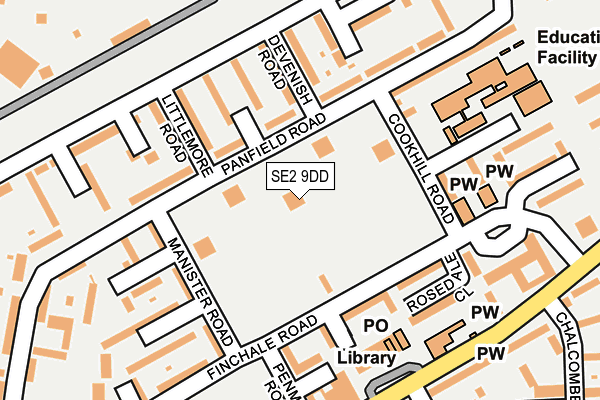 SE2 9DD map - OS OpenMap – Local (Ordnance Survey)