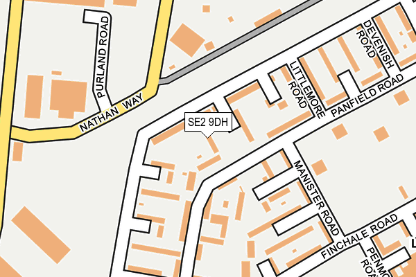 SE2 9DH map - OS OpenMap – Local (Ordnance Survey)
