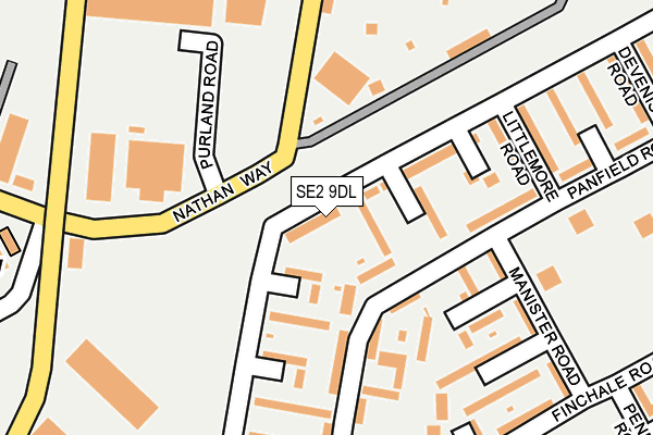 SE2 9DL map - OS OpenMap – Local (Ordnance Survey)