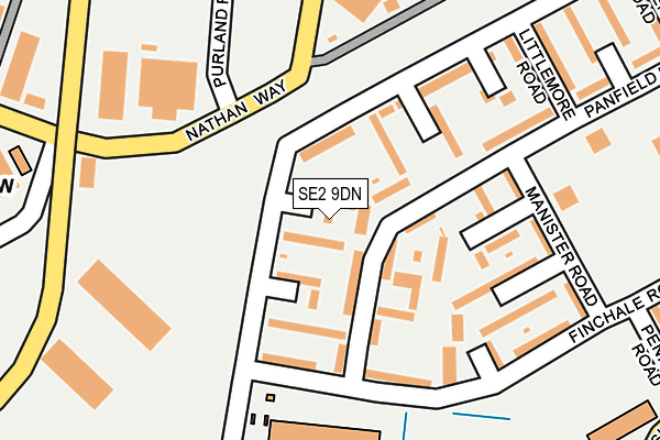 SE2 9DN map - OS OpenMap – Local (Ordnance Survey)