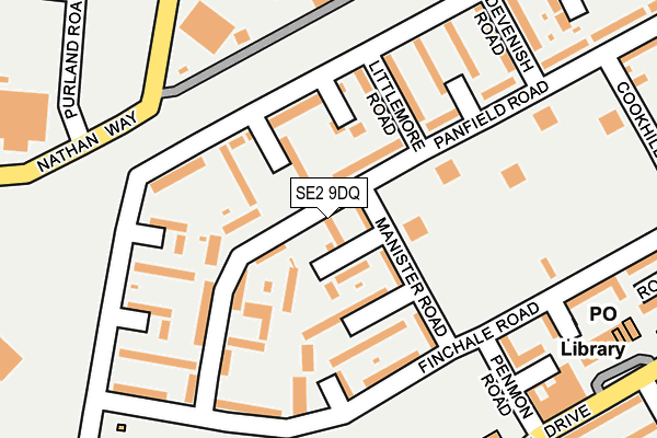 SE2 9DQ map - OS OpenMap – Local (Ordnance Survey)