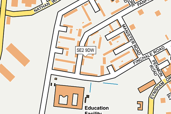 SE2 9DW map - OS OpenMap – Local (Ordnance Survey)
