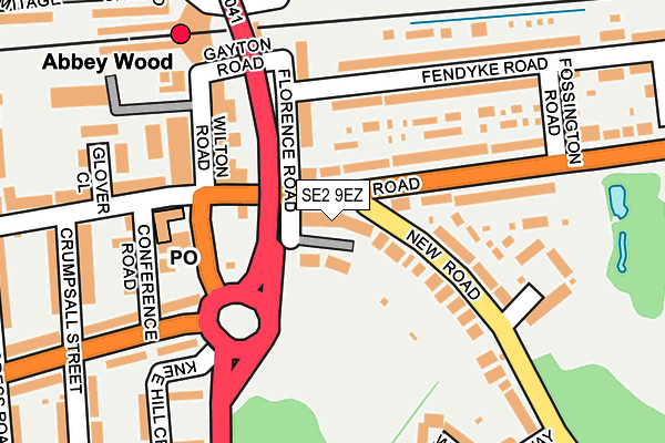 SE2 9EZ map - OS OpenMap – Local (Ordnance Survey)