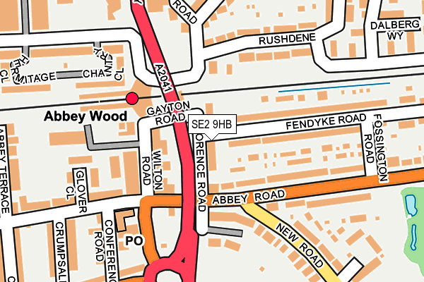 SE2 9HB map - OS OpenMap – Local (Ordnance Survey)