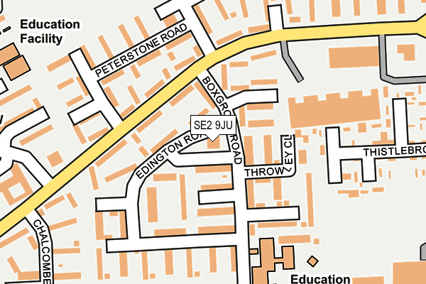 SE2 9JU map - OS OpenMap – Local (Ordnance Survey)
