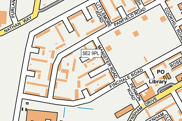 SE2 9PL map - OS OpenMap – Local (Ordnance Survey)