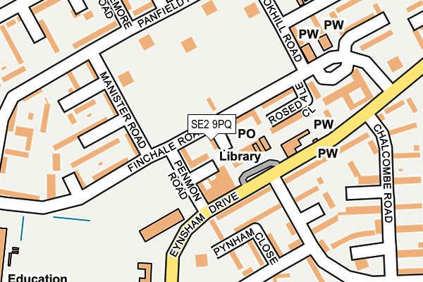 SE2 9PQ map - OS OpenMap – Local (Ordnance Survey)