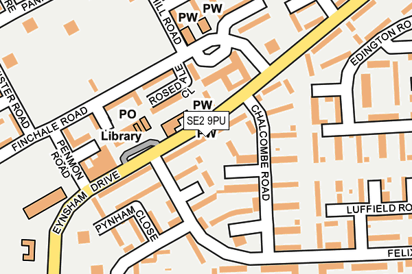 SE2 9PU map - OS OpenMap – Local (Ordnance Survey)