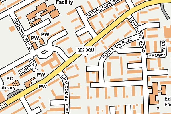 SE2 9QU map - OS OpenMap – Local (Ordnance Survey)