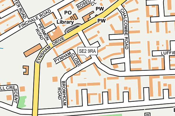 SE2 9RA map - OS OpenMap – Local (Ordnance Survey)