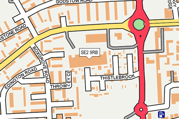 SE2 9RB map - OS OpenMap – Local (Ordnance Survey)