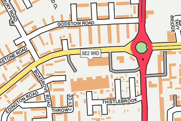 SE2 9RD map - OS OpenMap – Local (Ordnance Survey)