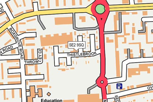SE2 9SQ map - OS OpenMap – Local (Ordnance Survey)