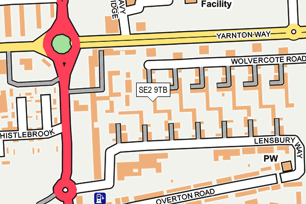 SE2 9TB map - OS OpenMap – Local (Ordnance Survey)
