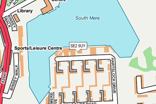 SE2 9UY map - OS OpenMap – Local (Ordnance Survey)