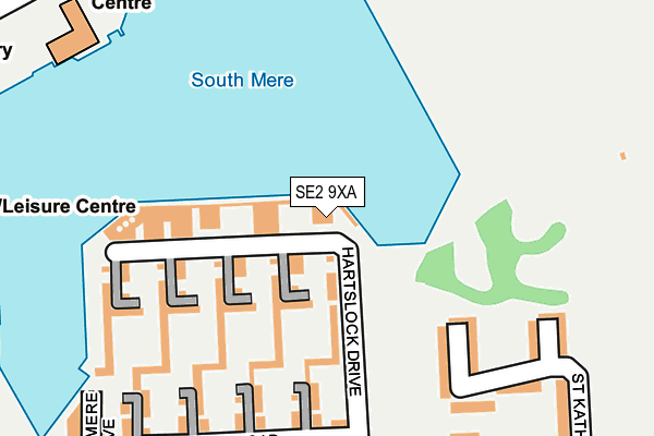 SE2 9XA map - OS OpenMap – Local (Ordnance Survey)