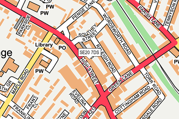 Map of THE POST STUDIOS LTD at local scale