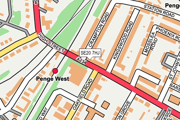 Map of PENGE PFC LIMITED at local scale