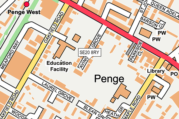 Map of 22 AVINGTON GROVE RESIDENTS ASSOCIATION LIMITED at local scale
