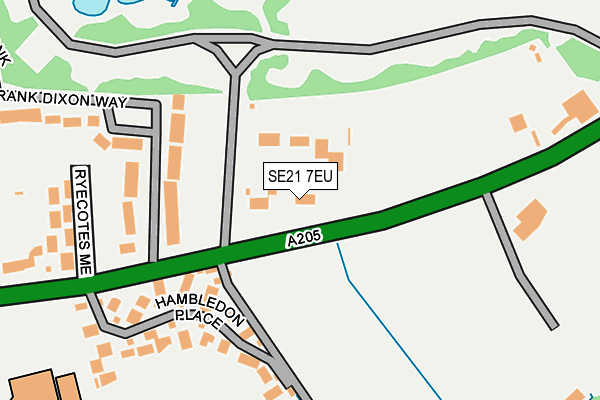 SE21 7EU map - OS OpenMap – Local (Ordnance Survey)