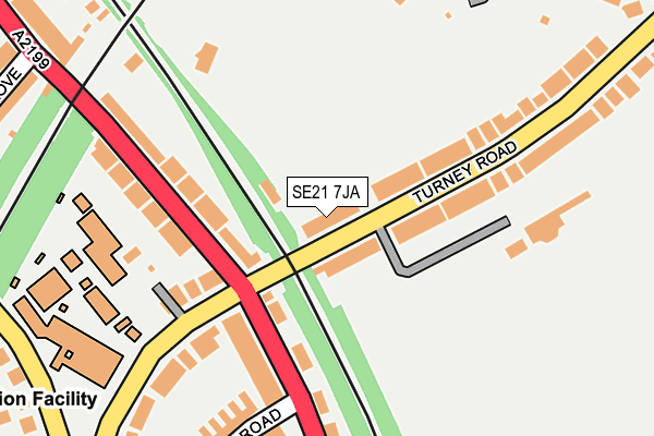 SE21 7JA map - OS OpenMap – Local (Ordnance Survey)