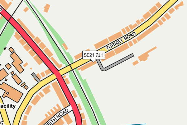 SE21 7JH map - OS OpenMap – Local (Ordnance Survey)