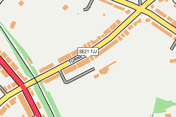 SE21 7JJ map - OS OpenMap – Local (Ordnance Survey)