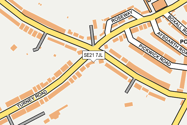 SE21 7JL map - OS OpenMap – Local (Ordnance Survey)