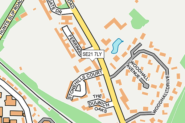 SE21 7LY map - OS OpenMap – Local (Ordnance Survey)