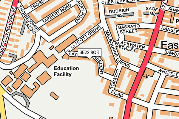 Map of THE GROVE MUSIC PRODUCTION LTD at local scale