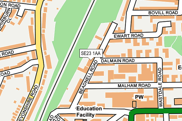 Map of 31 BEADNELL ROAD FREEHOLD LTD at local scale