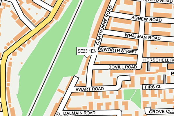 SE23 1EN map - OS OpenMap – Local (Ordnance Survey)