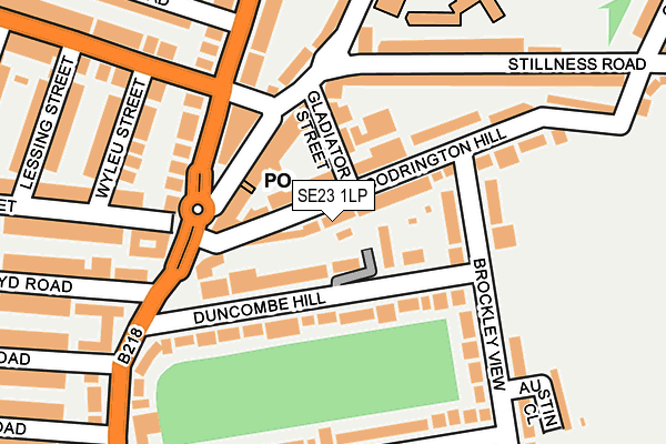 SE23 1LP map - OS OpenMap – Local (Ordnance Survey)