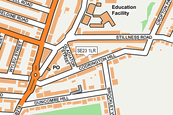 SE23 1LR map - OS OpenMap – Local (Ordnance Survey)