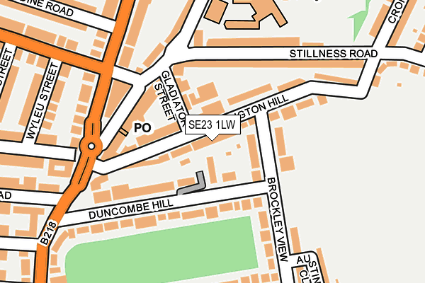 SE23 1LW map - OS OpenMap – Local (Ordnance Survey)