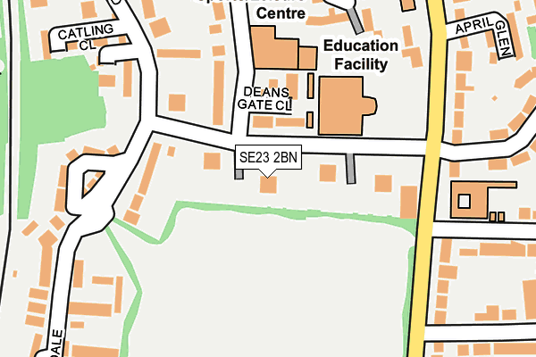 SE23 2BN map - OS OpenMap – Local (Ordnance Survey)