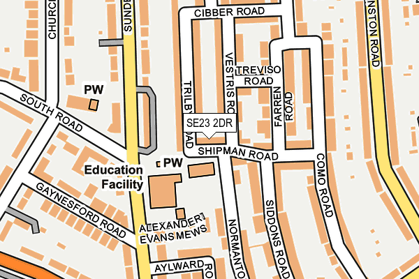 Map of FOREST HILL PHYSIOTHERAPY LIMITED at local scale