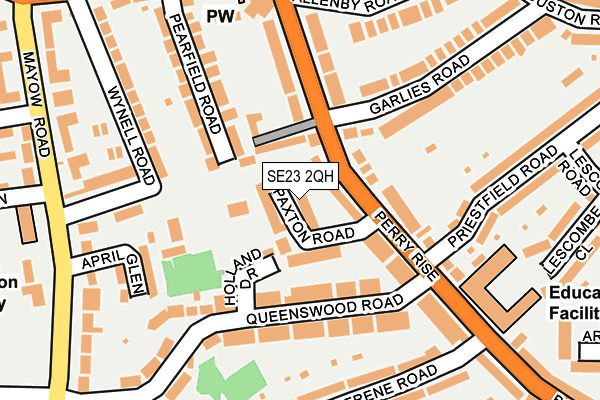 SE23 2QH map - OS OpenMap – Local (Ordnance Survey)